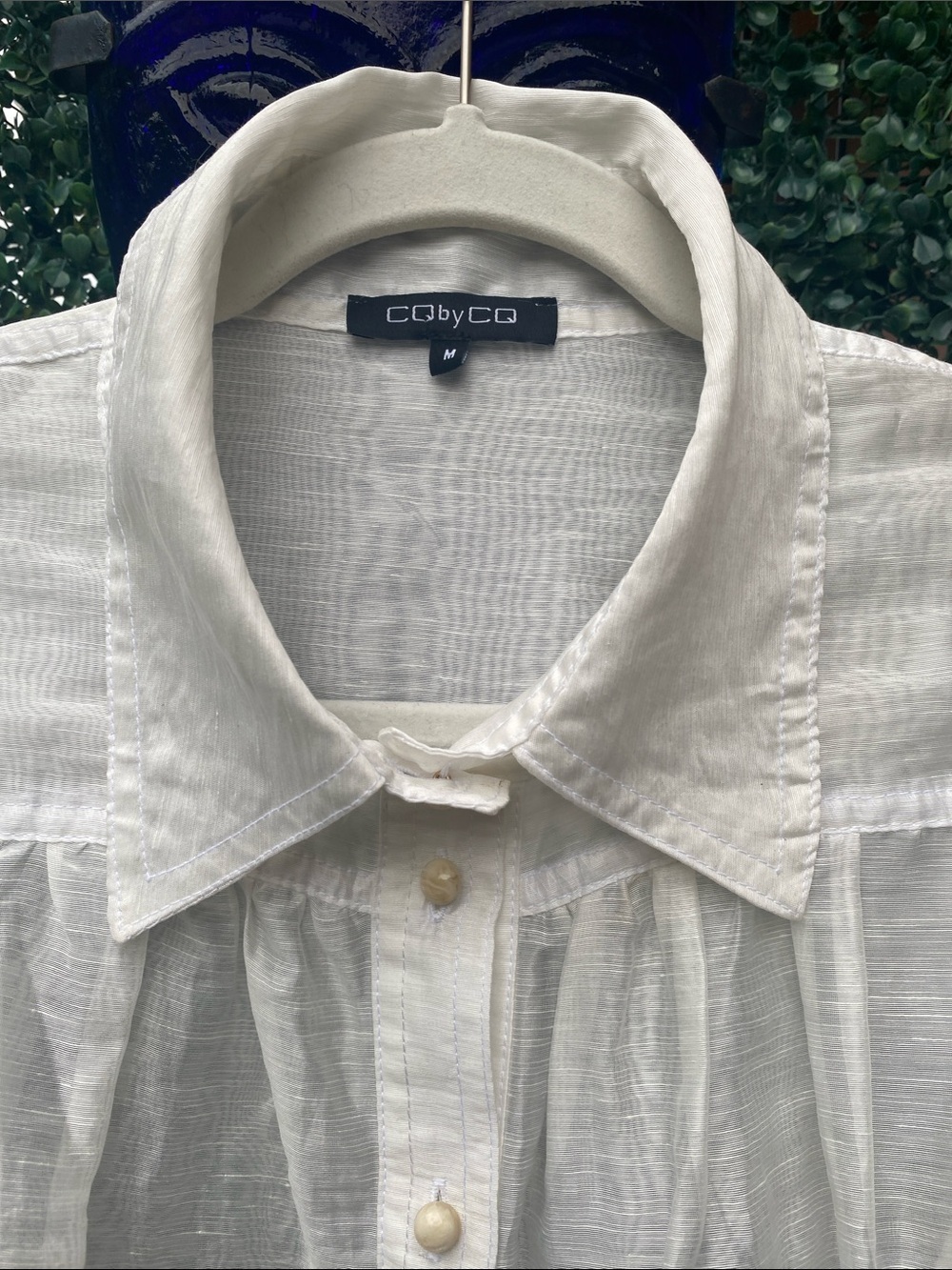 CQbyCQ blouse just beautiful size medium very roomy linen blend - Picture 4 of 8